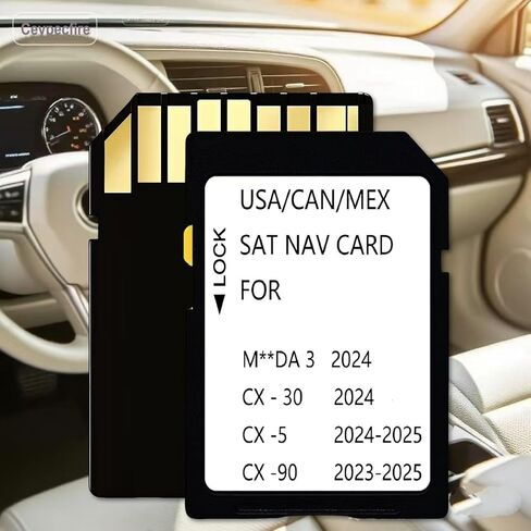 بطاقة SD للملاحة 2025 متوافقة مع موديلات Mazda 2024 CX-30,2024-2025 CX-5,2023-2025 CX-90,2025 أحدث بطاقة SD للملاحة لخرائط الولايات المتحدة الأمريكية/المكسيك/كندا in Kuwait