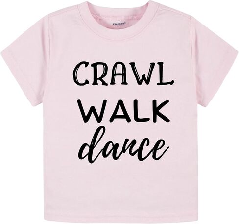 Crawl Walk Dance Baby Bodysuit, Newborn Outfit, Baby Clothes, Gift for Children in Saudi Arabia