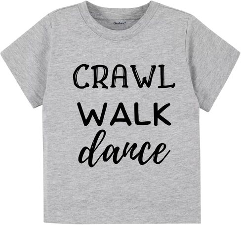 Crawl Walk Dance Baby Bodysuit, Newborn Outfit, Baby Clothes, Gift for Children in Saudi Arabia