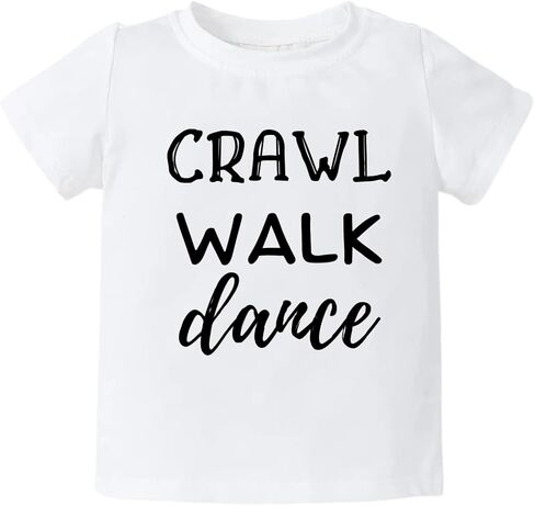 Crawl Walk Dance Baby Bodysuit, Newborn Outfit, Baby Clothes, Gift for Children in Saudi Arabia