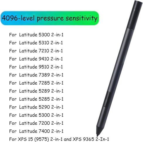 قلم نشط PN557W لقلم Dell PN557W Stylus Pen متوافق مع كمبيوتر محمول Dell 2 في 1 متوافق مع قلم Latitude 5285 5289/5290 /7285/7400، لقلم XPS 15 9365 9575 in Kuwait