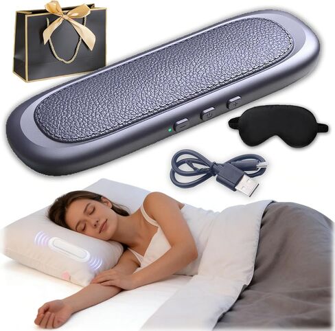 RJDJ Bluetooth Bone Conduction Sleep Speaker for Pillow, Under Pillow Speakers for Sleeping Bluetooth, Mini Portable Wireless Bluetooth Sleep Bar for Deep Sleeping, Side Sleepers (1PC-B) in Kuwait