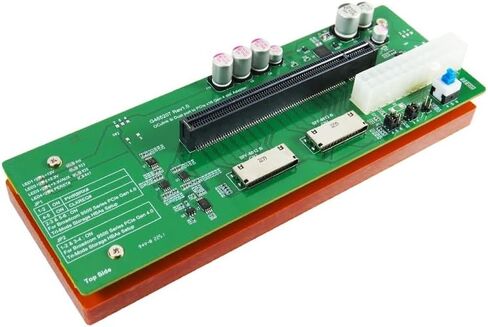 Micro SATA Cables Oculink 8i Dual Port to PCIe x16 Gen4 Slot Adapter - High-Speed PCIe Slot Adapter for Enhanced Storage Connectivity in Saudi Arabia