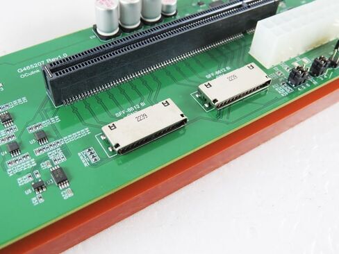 Micro SATA Cables Oculink 8i Dual Port to PCIe x16 Gen4 Slot Adapter - High-Speed PCIe Slot Adapter for Enhanced Storage Connectivity in Saudi Arabia