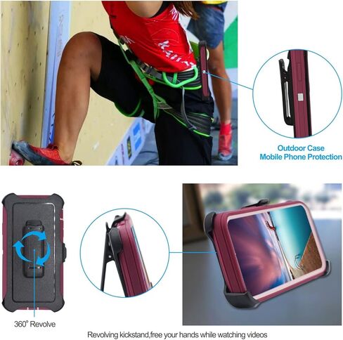 عبوتان من حافظة مشبك الحزام البديلة المتوافقة مع حافظة سلسلة Otterbox Defender لهاتف iPhone 14ProMax (6.7 بوصة، مشابك الحزام فقط، الحافظة غير متضمنة) in Saudi Arabia