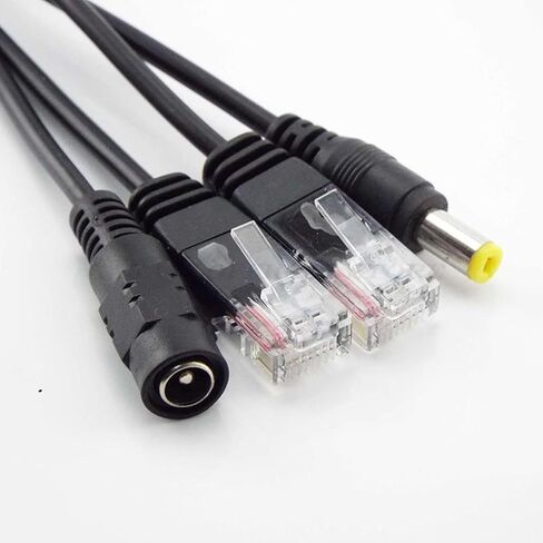 زوج واحد من حاقن PoE السلبي ومجموعة مقسم PoE مع موصل تيار مستمر 5.5 × 2.1 مم RJ45 الطاقة عبر الإيثرنت in Kuwait
