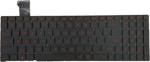 استبدال الكمبيوتر المحمول تخطيط الولايات المتحدة لوحة المفاتيح الخلفية الحمراء ل ASUS GL552 GL552J GL552V GL552VL GL552VW GL552VX GL552JX ROG GL752 GL752V G771 ZX50 9Z.N8BBU.SOS TEC48 9Z.N8BBU.S0C 0KNB0-662GSK00 in Saudi Arabia