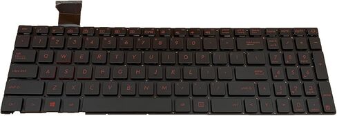 استبدال الكمبيوتر المحمول تخطيط الولايات المتحدة لوحة المفاتيح الخلفية الحمراء ل ASUS GL552 GL552J GL552V GL552VL GL552VW GL552VX GL552JX ROG GL752 GL752V G771 ZX50 9Z.N8BBU.SOS TEC48 9Z.N8BBU.S0C 0KNB0-662GSK00 in Saudi Arabia