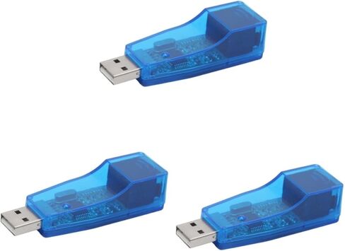 3 قطع محول إيثرنت USB USB إلى بطاقة الشبكة المحلية للكمبيوتر الشخصي والكمبيوتر المحمول، تصميم مضغوط وتشغيل لا يتطلب طاقة خارجية، متوافق و in Kuwait