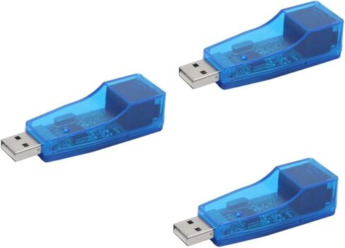 3 قطع محول إيثرنت USB USB إلى بطاقة الشبكة المحلية للكمبيوتر الشخصي والكمبيوتر المحمول، تصميم مضغوط وتشغيل لا يتطلب طاقة خارجية، متوافق و in Kuwait
