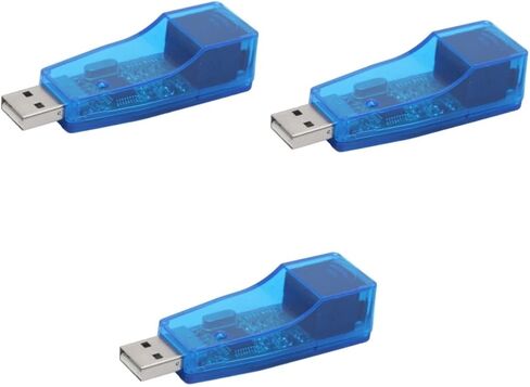 3 قطع محول إيثرنت USB USB إلى بطاقة الشبكة المحلية للكمبيوتر الشخصي والكمبيوتر المحمول، تصميم مضغوط وتشغيل لا يتطلب طاقة خارجية، متوافق و in Kuwait