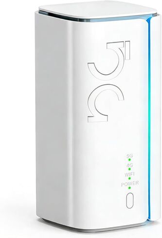 جهاز توجيه Denash 5G CPE مع فتحة لبطاقة SIM، جهاز توجيه خلوي محمول ثنائي النطاق، موجه NSA WiFi 6 5G مودم خلوي ثنائي النطاق للمنزل والمكتب والإنترنت اللاسلكي الداخلي in Saudi Arabia