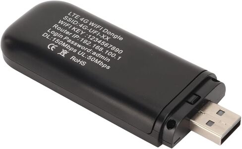 Yctze 4G Router, LTE Hotspot USB Modem, Plug & Play, Stable Connection, Supports Up to 10 Users, Compatible with Phone, PC & Micro SIM Card in Saudi Arabia
