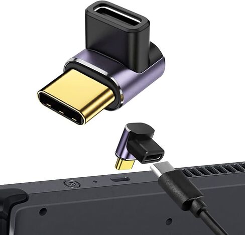 USB C Male to Female Adapter 90 Degree PD 100W 40Gbps 8K Type C Male to Female Adapter in Saudi Arabia