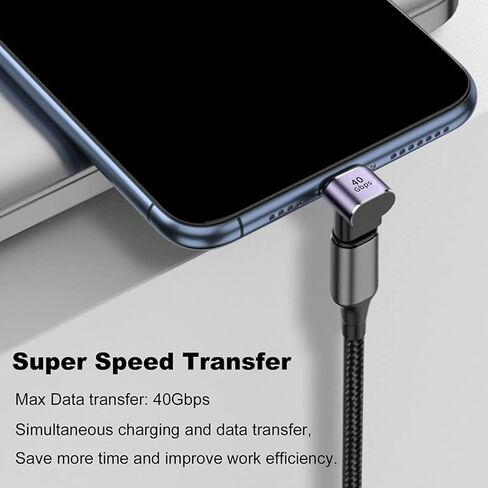 USB C Male to Female Adapter 90 Degree PD 100W 40Gbps 8K Type C Male to Female Adapter in Saudi Arabia
