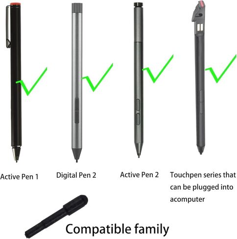Replacement Nibs for Lenovo Active Pen/Active Pen 2/Digital Pen 2 Stylus Pen Tips, for Yoga 260/370/X380/L380/390/300e/ X1 Yoga, for Lenovo Touch Pen That can be plugged into a Computer (1PCS) in Saudi Arabia