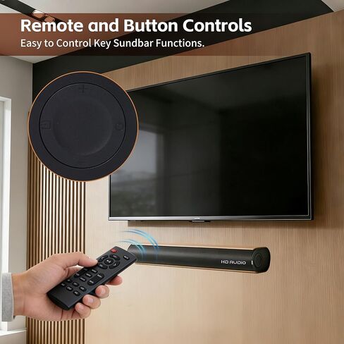 Sound Bar for Smart TV,50W Soundbar with Bluetooth/ARC/Optical/AUX Connect, Auto Volume Boost in Saudi Arabia