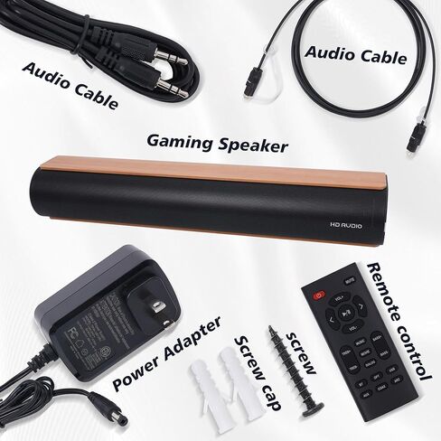 Sound Bar for Smart TV,50W Soundbar with Bluetooth/ARC/Optical/AUX Connect, Auto Volume Boost in Saudi Arabia