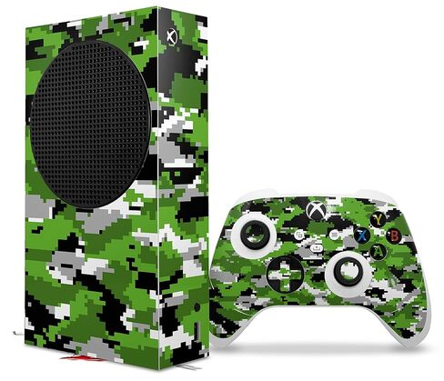 ملصق من الفينيل من WraptorSkinz متوافق مع وحدة التحكم ووحدة التحكم XBOX Series S WraptorCamo Digital Camo Green (وحدة التحكم في الألعاب غير متضمنة) in Kuwait