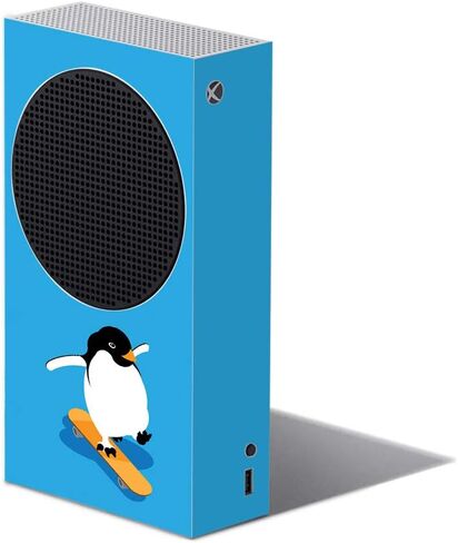 غلاف MightySkins متوافق مع Xbox Series S - Skater Penguin | غطاء ملتف واقٍ ومتين وفريد ​​من نوعه من الفينيل | سهل التطبيق وتغيير الأنماط | صنع في الولايات المتحدة الأمريكية in Kuwait