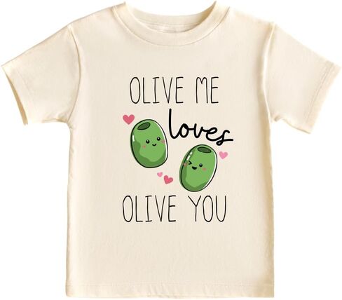 Olive Me Loves Olive You Cute Baby Bodysuit Shirt Custom Clothes Unisex Baby Gift for Mom Newborn in Saudi Arabia