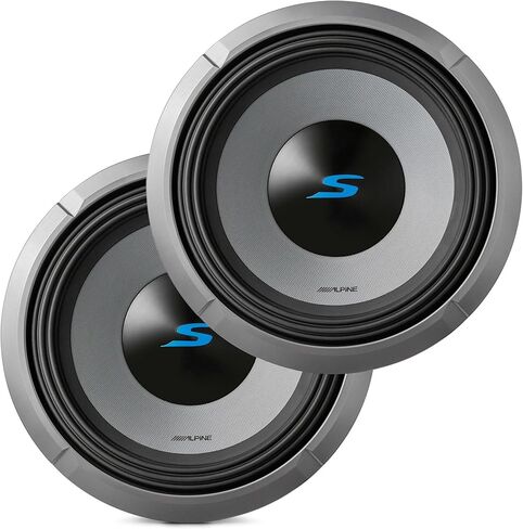 Alpine 2X S2-W8D4, S Series 8 بوصة ثنائي 4 أوم مضخم صوت بملف صوتي - زوج in Kuwait