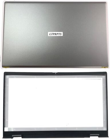 Replacement Laptop LCD Back Cover Top Case Rear Lid and Front Bezel Frame for Dell Inspiron 15 Pro 5510 5515 5518 0CHFVW CHFVW 05WK5X Silver in Saudi Arabia