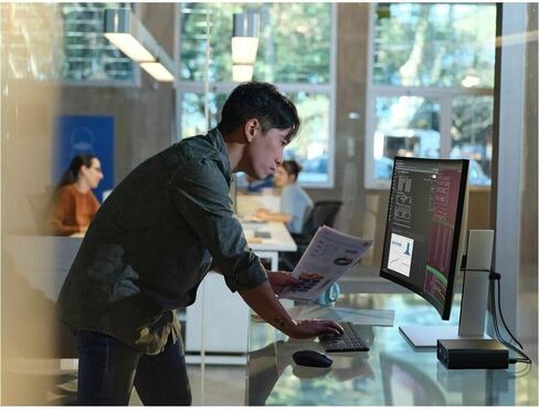 محطة عمل HP ZGX G1n - NVIDIA GB10-128 GB - 4 تيرابايت SSD - كمبيوتر صغير - أسود - NVIDIA GB10 Grace Blackwell Superchip Chip - DGX OS - NVIDIA Graphics - لوحة مفاتيح باللغة الإنجليزية - 10 جيجابت إيثرنت، 200 جيجابت in Kuwait