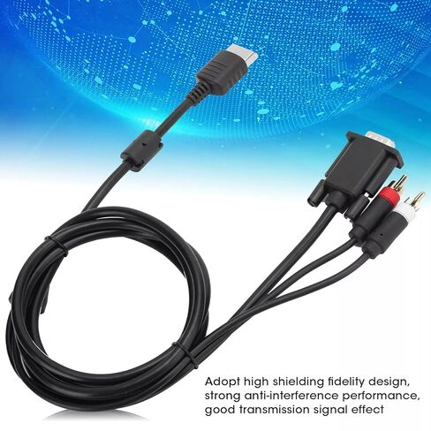 محول كابل VGA بطول 1.8 متر محول كابل تحويل الصوت مناسب لوحدة تحكم ألعاب Dream-cast DC CRT LCD in Kuwait
