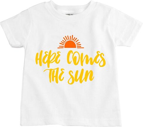 The Spunky Stork Here Comes The Sun Organic Cotton Toddler T Shirt in Saudi Arabia