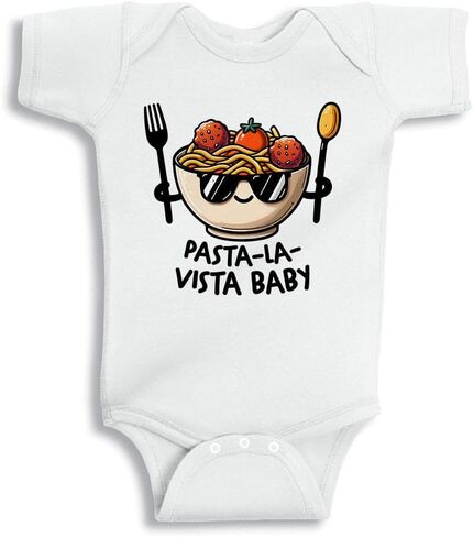 TATY Kids Pasta La Vista Baby Baby Infant Bodysuit in Saudi Arabia