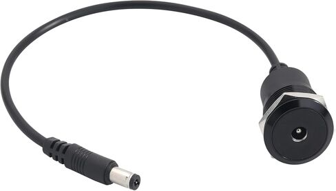PENGLIN 5.5mm x 2.1mm DC Power Extension Cable,Female to Male DC Power Panel Mount Connector for Security Camera, LED Strip, CCTV IP Surveillance(Cable Length 25cm/9.84inch) in Saudi Arabia