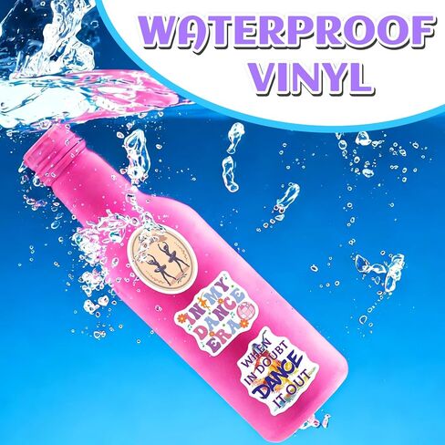 200 قطعة من ملصقات الرقص SigyoJeom للفتيات المراهقات، هدايا من الفينيل المقاوم للماء للراقصات، ملصقات بطابع الرقص مجمعة لأجهزة الكمبيوتر المحمول وزجاجات المياه وحقائب الهدايا للحفلات in Kuwait