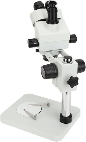Adjustable Magnification Trinocular Stereo Microscope, Wide Field of View, Easy to Operate with Digital Camera, Ideal for Industrial Welding, Eyepiece 10X to with Computer in Saudi Arabia