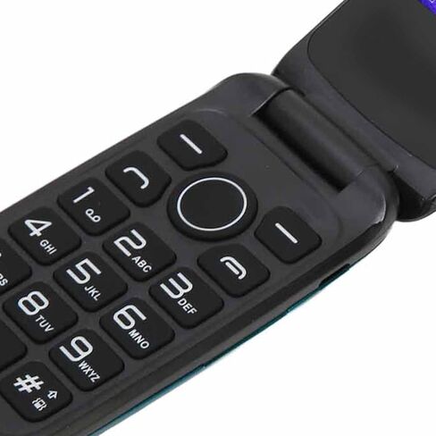 هاتف قابل للطي لكبار السن 2G، هاتف خلوي GSM غير مقفل، شاشة عرض ملونة 1.77 بوصة، بطاقة SIM مزدوجة، شاشة 2.8 بوصة هاتف محمول كبير يدعم مصباح يدوي كاميرا MP3، 1200 مللي أمبير في الساعة عالية in Kuwait