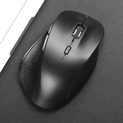 Wireless Mouse, 2.4G Computer Mouse with USB Receiver, 6 Buttons, Stable and Smooth with Low Latency, Portable Wireless Mouse Suitable for laptops, PCs, and Macs in Saudi Arabia