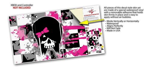 ملصق من الفينيل من WraptorSkinz متوافق مع وحدة التحكم ووحدة التحكم XBOX Series X - Scene Kid Girl Skull (وحدة التحكم في الألعاب غير متضمنة) in Kuwait