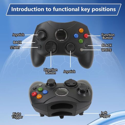 وحدة تحكم سلكية Artmavin Classic مع عصا التحكم التناظرية المزدوجة المتوافقة مع وحدة التحكم Xbox S Type - أسود in Saudi Arabia
