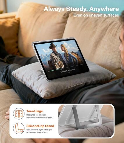 حافظة TORRAS Ostand K3 Neo لجهاز iPad Pro 11 بوصة M5 (2025) / M4 (2024)، زوايا عرض قابلة للتعديل، حامل فائق الثبات، حافظة رفيعة واقية ضد الصدمات مع حامل أقلام، أبيض ثلجي in Kuwait