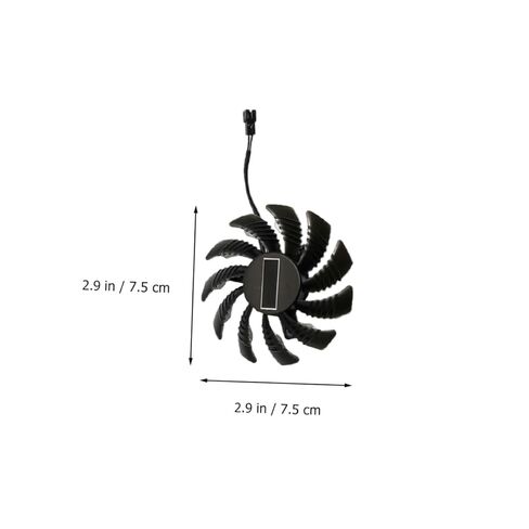 BESPORTBLE Replacement 2-pin 75mm Video Card Cooler Fan Gpu Cooling Fan for Graphics Card Computer Supply Accessories in Kuwait