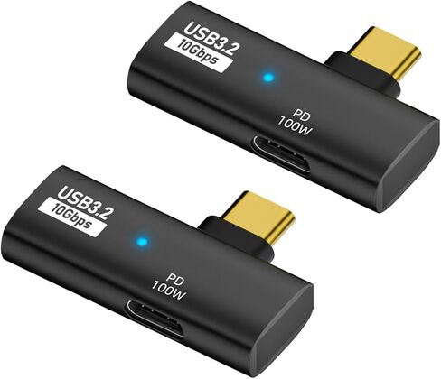 2 قطعة محول محول من النوع C PD100W مقسم شحن سريع بيانات 10 جيجابت في الثانية لأجهزة متعددة واستخدام السفر in Kuwait