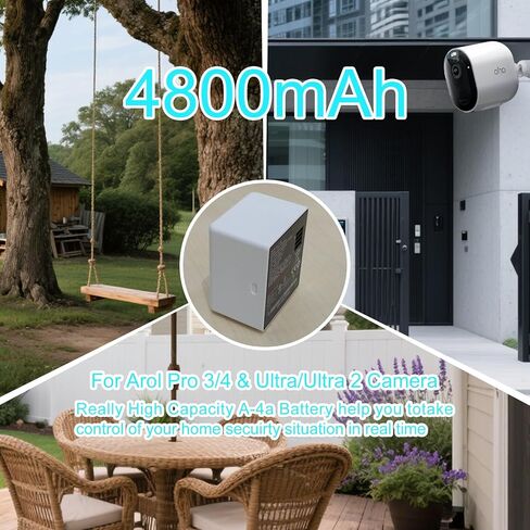 1 Pack Batteries Compatible with Arlo Pro 3, Arlo Pro 4, Ultra, Ultra 2 Camera VMA5400& VMA5400C 4800mAh 3.85V A-4a Rechargeable Batteries in Saudi Arabia