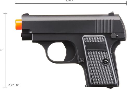 Golden Ball ABS Plastic Portable Pocket Airsoft Spring Pistol- Black in Saudi Arabia
