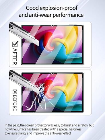 واقي شاشة لجهاز Callsky-Tab Ctab 11 Android 14 Tablet 10.95 بوصة معالج ثماني النواة، مضاد للخدش 9H صلابة اللمس الحساسة 2.5D حواف مستديرة خالية من الفقاعات سهلة التركيب، عبوتان. in Kuwait