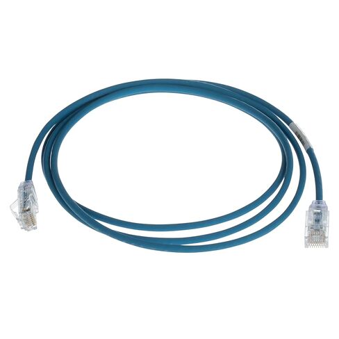 سلك التصحيح Panduit Cat 6 UTP، 28 AWG من النحاس المجدول، 5 أقدام، أزرق، قابس معياري RJ45 TX6، CM/LSZH، متوافق مع RapidID in Saudi Arabia