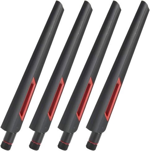Yunseity 4 قطع SMA هوائي واي فاي متعدد الاتجاهات، تغطية لاسلكية محسنة قوة الإشارة، مع موصل RP SMA، لجهاز التوجيه RT AC68U EX6200 AC15 AC3200 AC66U in Saudi Arabia