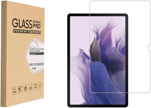 Screen Protector for Samsung Galaxy Tab S7 FE 5G/S9 FE Plus/S9 Plus/S8 Plus 12.4 inch, Tempered Glass Film Anti Scratch,Bubble Free,High Definition in Saudi Arabia