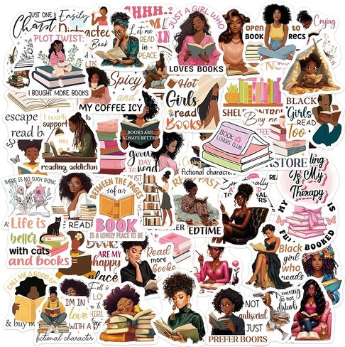 Black Girl Vision Board Stickers, 50 Pcs Affirmation Prayer Vision Boards Supplies for Women, Inspirational Sticker Decals for Journaling Scrapbook Planner Laptop, Faith Based Gifts in Saudi Arabia