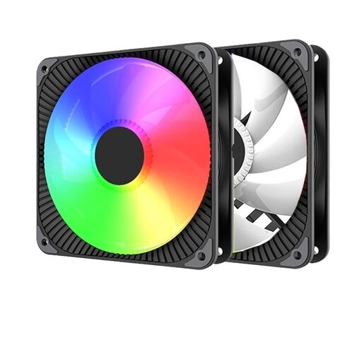 FC120 ARGB PC Case Fan 120mm 5V 3PIN اللوحة الأم الإضاءة مزامنة 4PIN PWM مروحة تبريد صامتة (FC120-RGB) in Kuwait