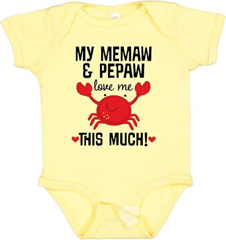 بدلة الأطفال Inktastic Memaw وPepaw Love Me Baby in Kuwait